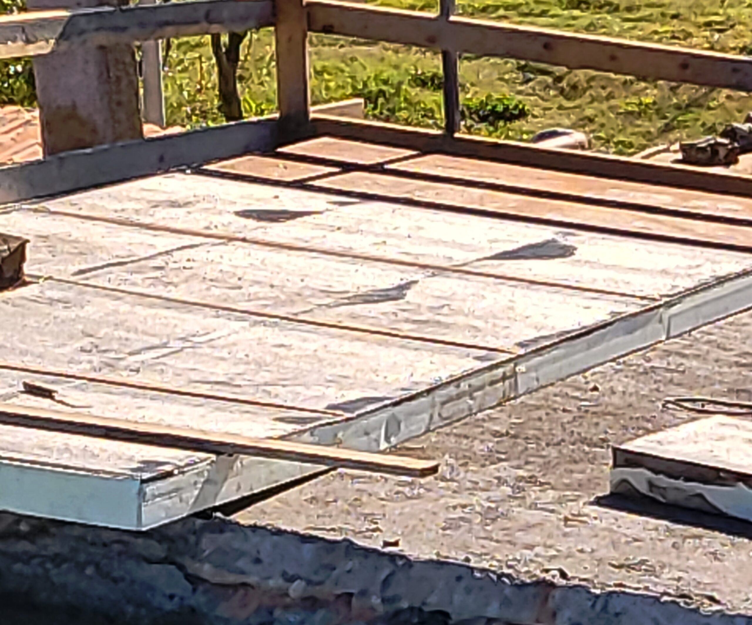 Massetto alleggerito realizzato sul solaio di copertura